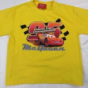 disney pixar unisex cars yellow red t shirt